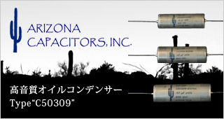 ARIZONA CAPAXITORS,INC. 高音質オイルコンデンサー Type“C50309”